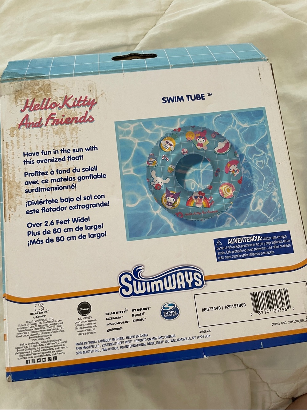New Hello Kitty and Fiends Swim Tube - Picture 2 of 3